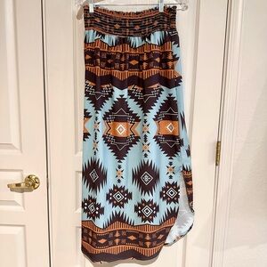 Aztec print skirt